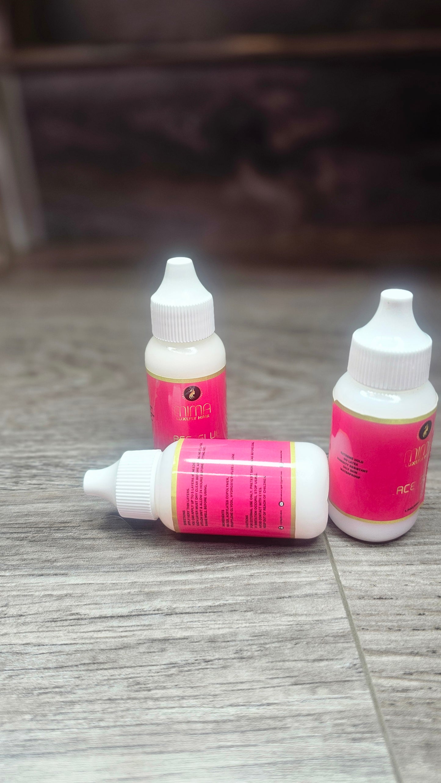 Mima Extreme Hold Lace Glue for Wigs, Waterproof, Invisible Bonding, 1.3 Ounce