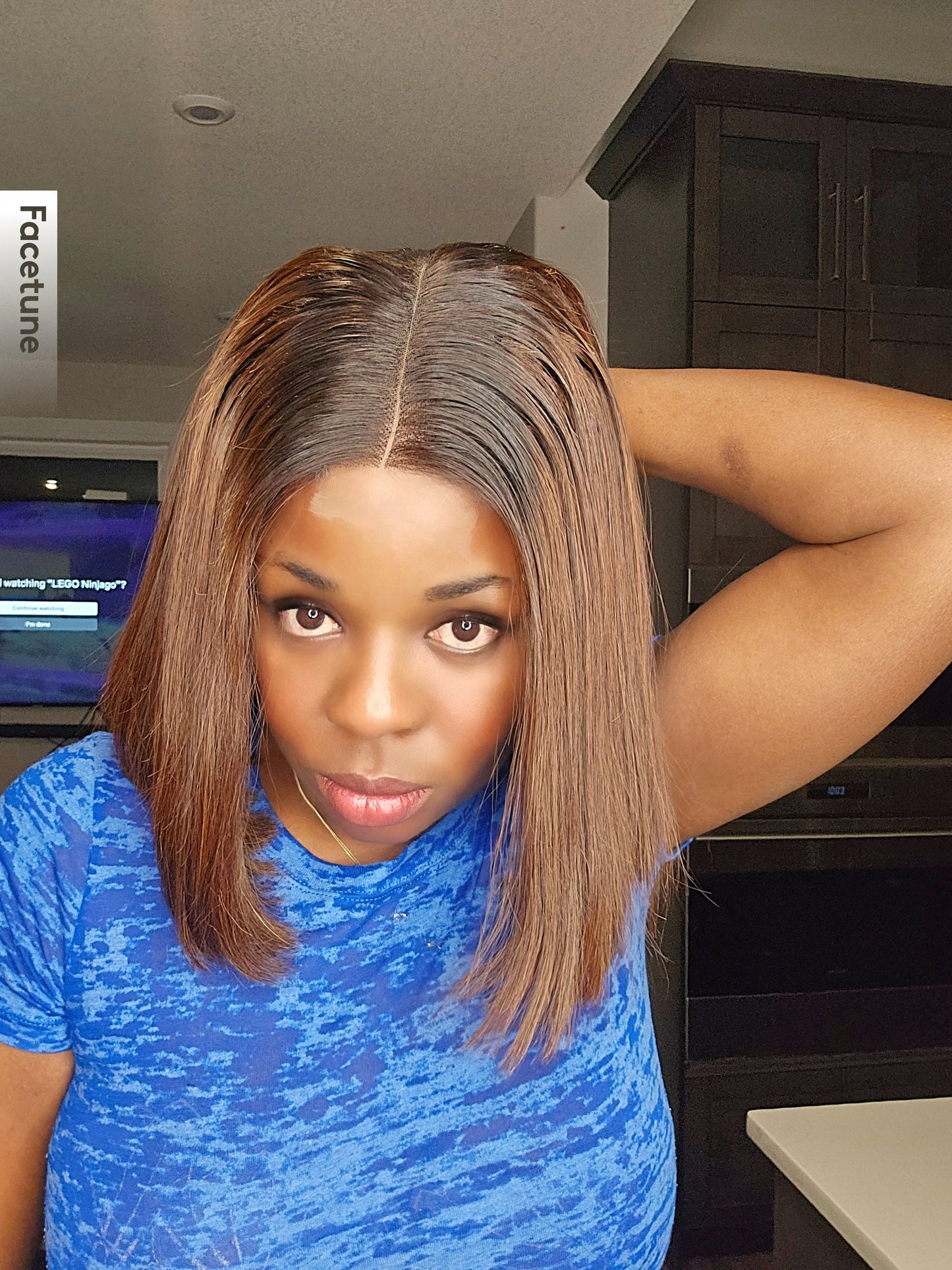 Chestnut brownLUXURY HD LACE CLOSURE BOB WIG