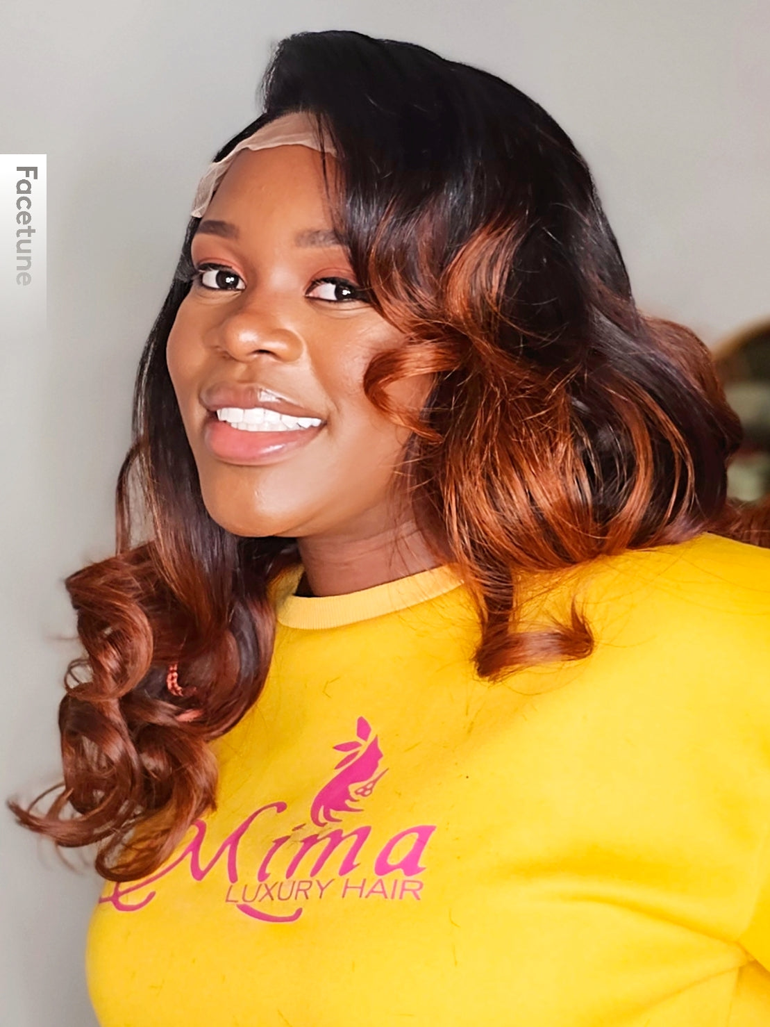 VIETNAMASE RAW LAYERED WAVY LACE WIG ,Brown tips