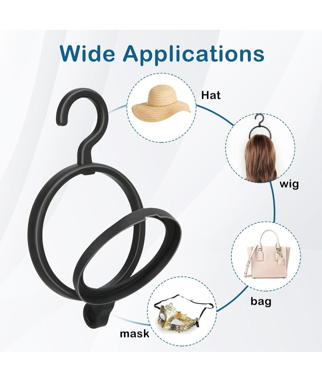 3Pcs Hanging Wig Stands/Hanging Wig Holder