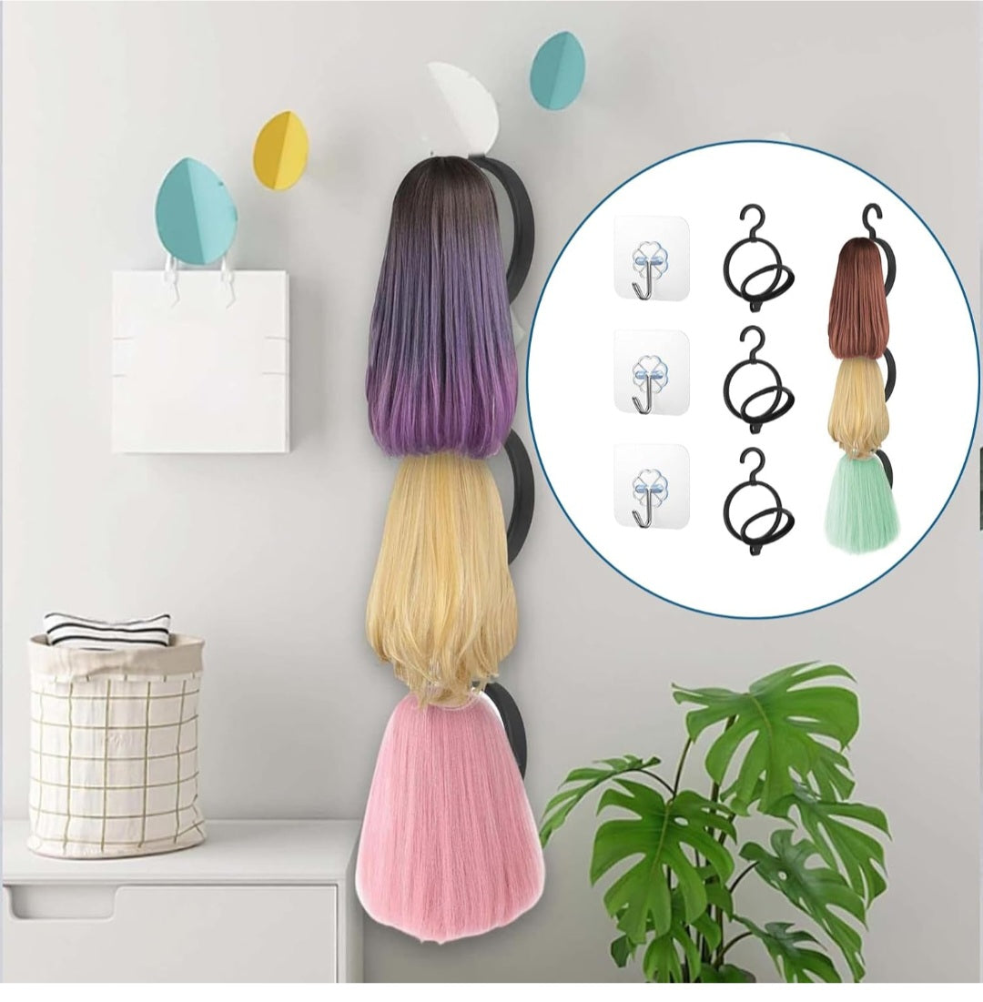 3Pcs Hanging Wig Stands/Hanging Wig Holder