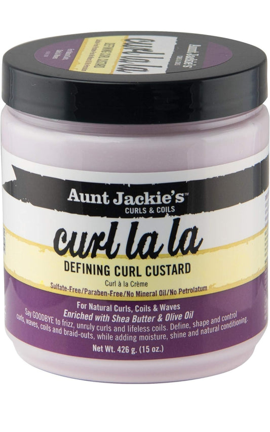 Aunt Jackies Curl La La Defining Curl Custard, 15 Ounce