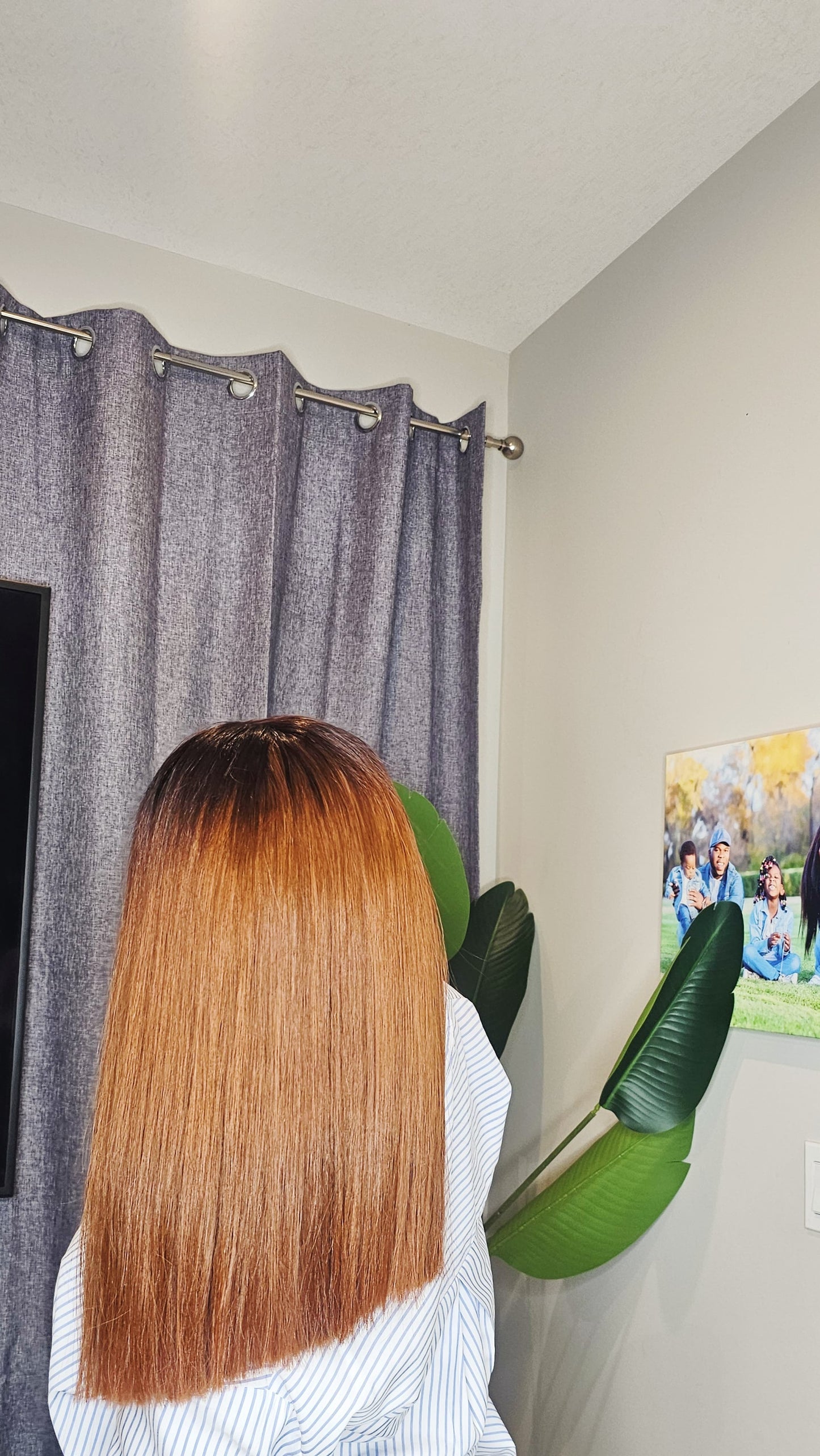 RAW SINGLE DONOR OMBRE LACE CLOSURE LONG BOB WIG