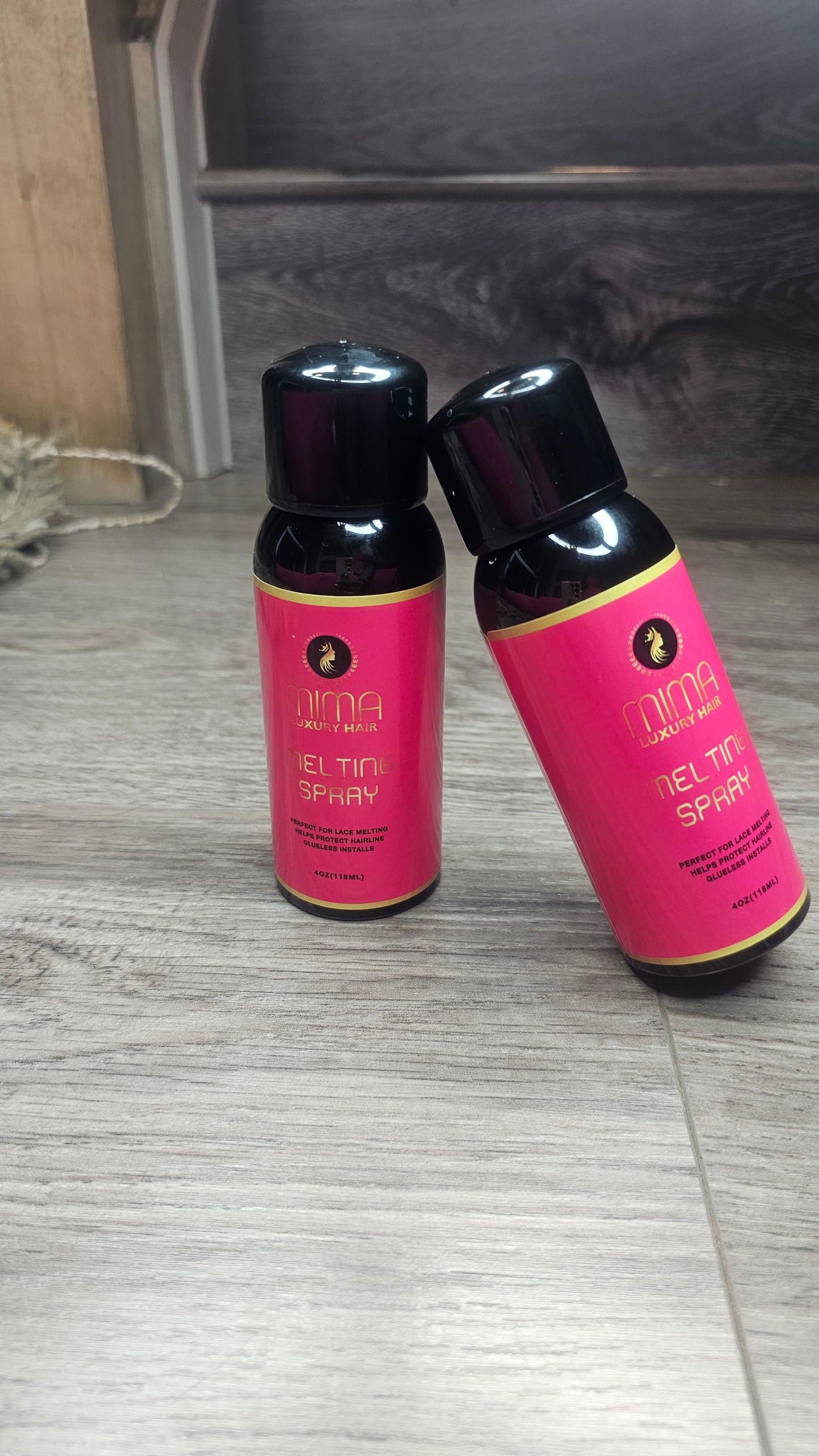 Mima Lace Melting and Holding Spray - Strong Hair Adhesive for Wigs, Glueless Front Lace Bond (Extreme Hold)