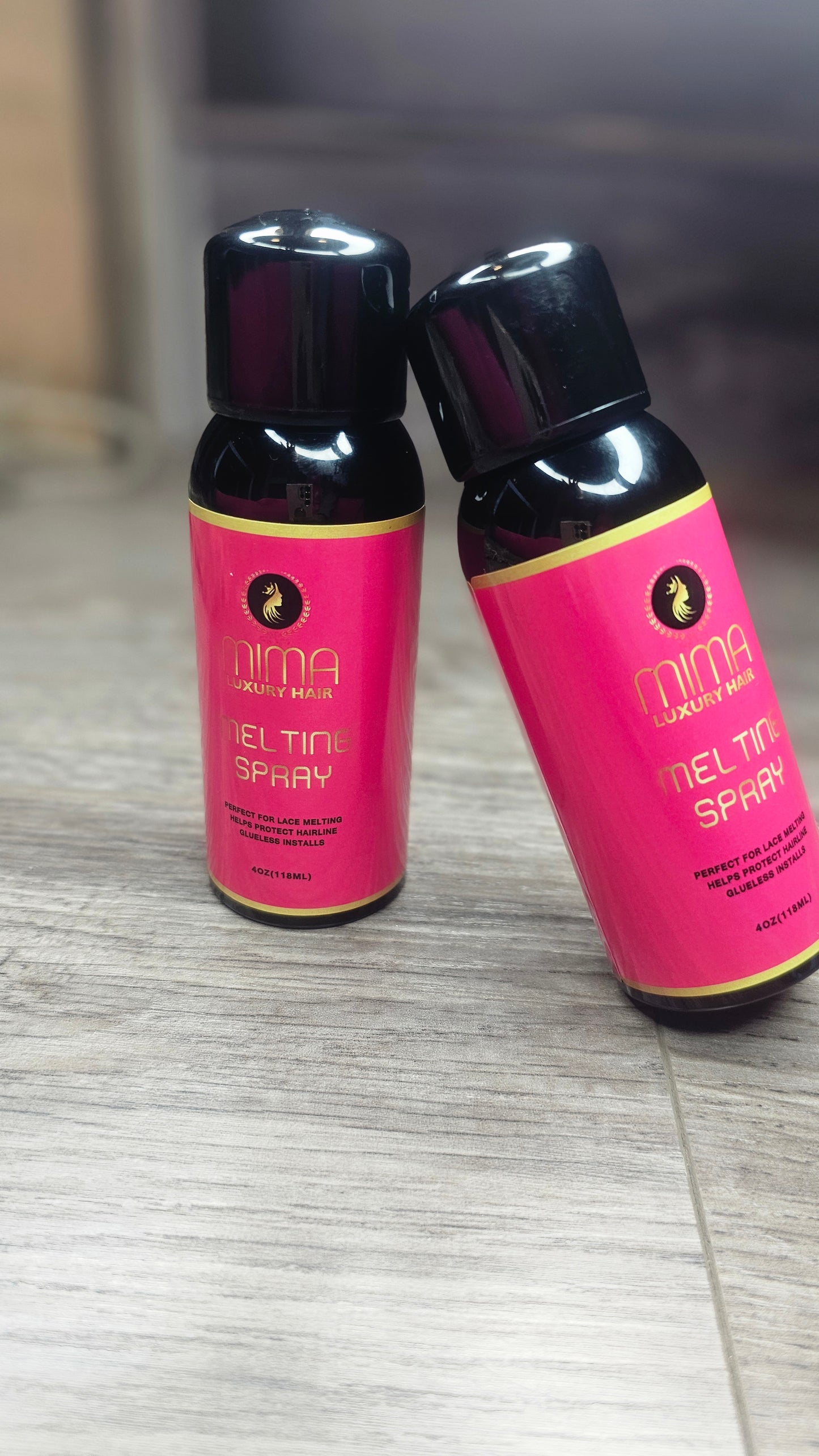 Mima Lace Melting and Holding Spray - Strong Hair Adhesive for Wigs, Glueless Front Lace Bond (Extreme Hold)