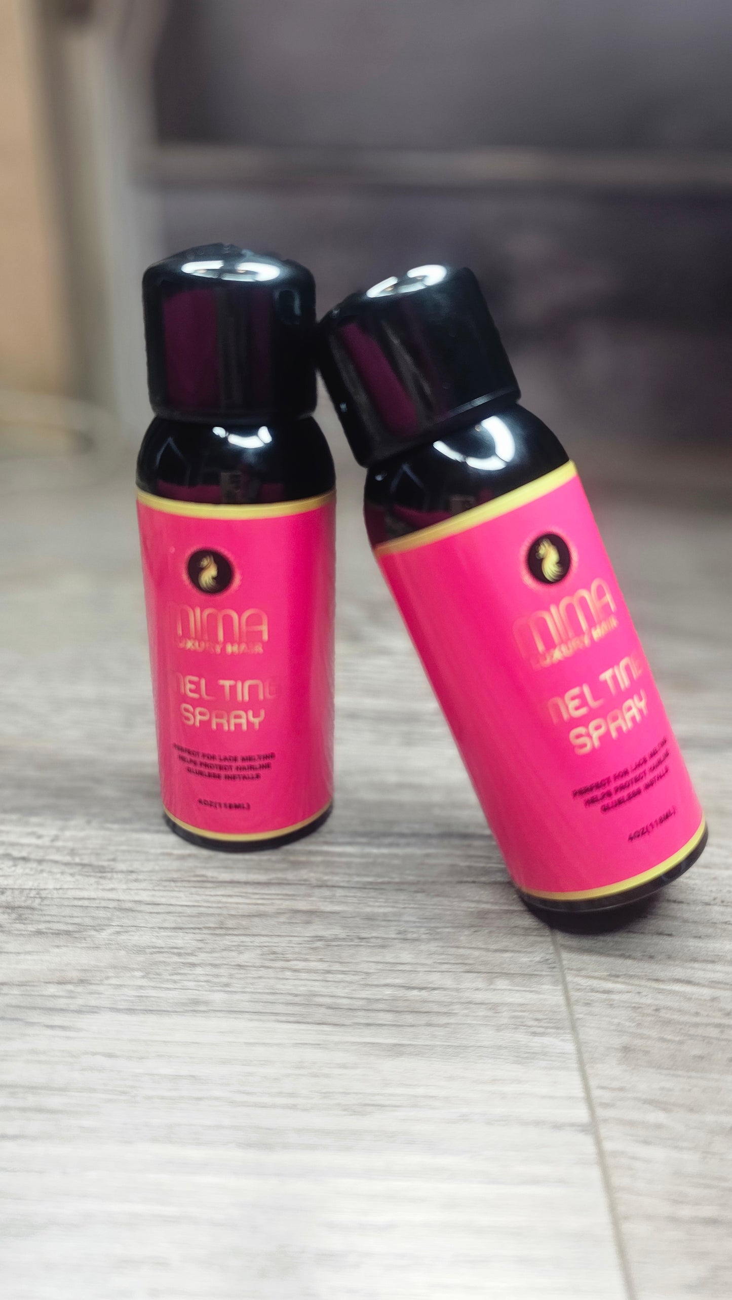 Mima Lace Melting and Holding Spray - Strong Hair Adhesive for Wigs, Glueless Front Lace Bond (Extreme Hold)