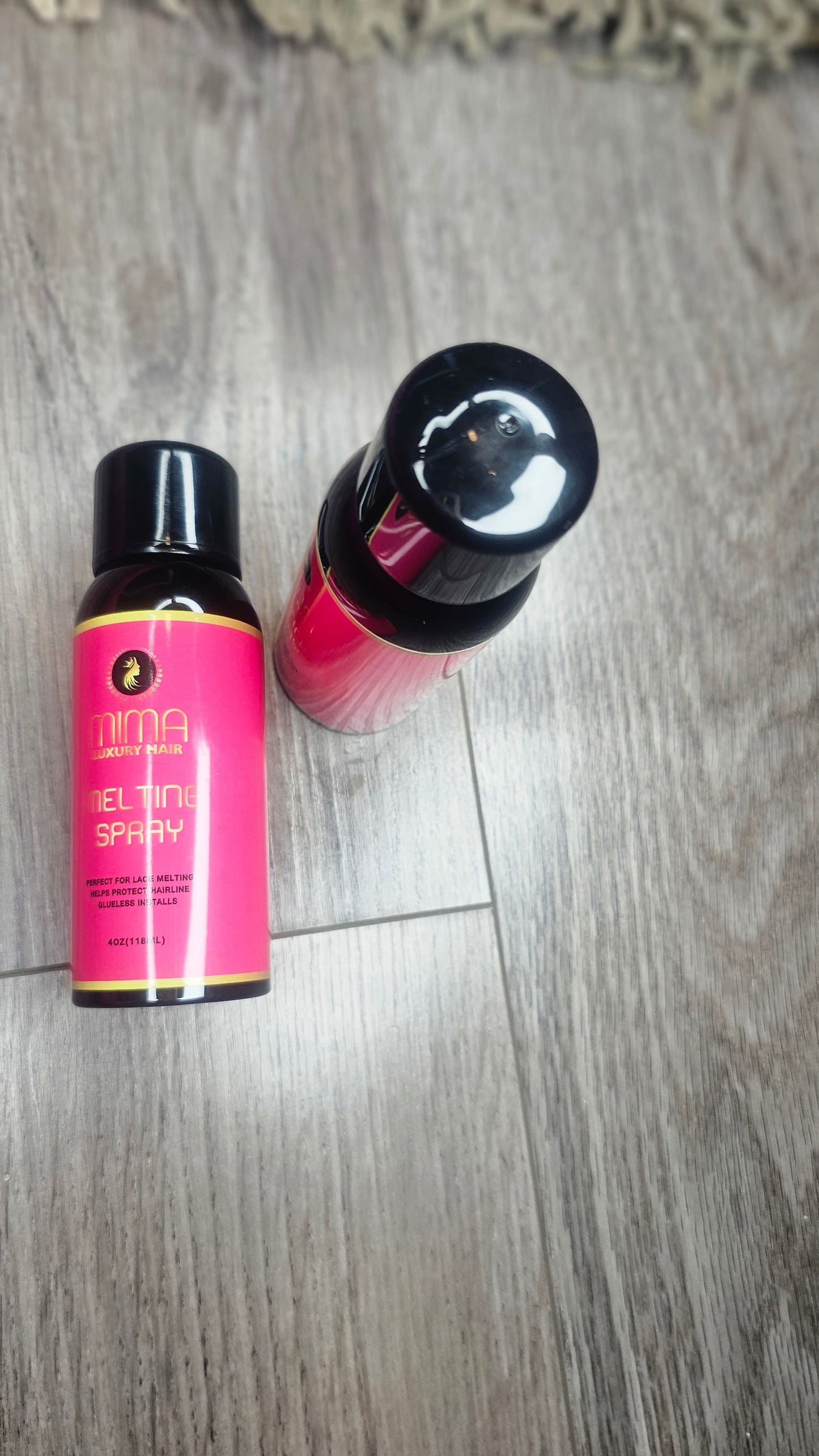 Mima Lace Melting and Holding Spray - Strong Hair Adhesive for Wigs, Glueless Front Lace Bond (Extreme Hold)