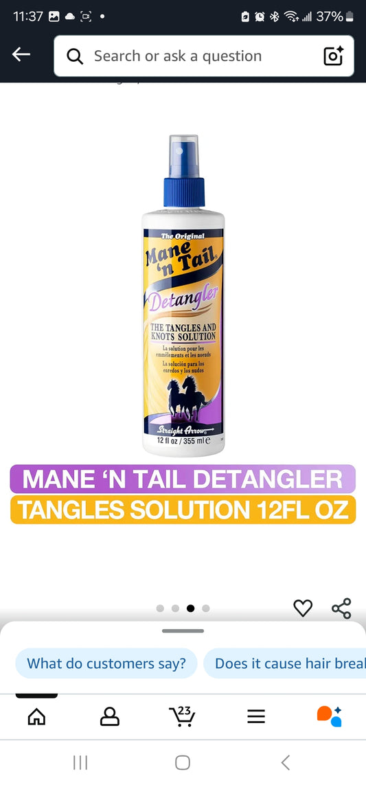 Mane N Tail Detangler, 12 Ounce