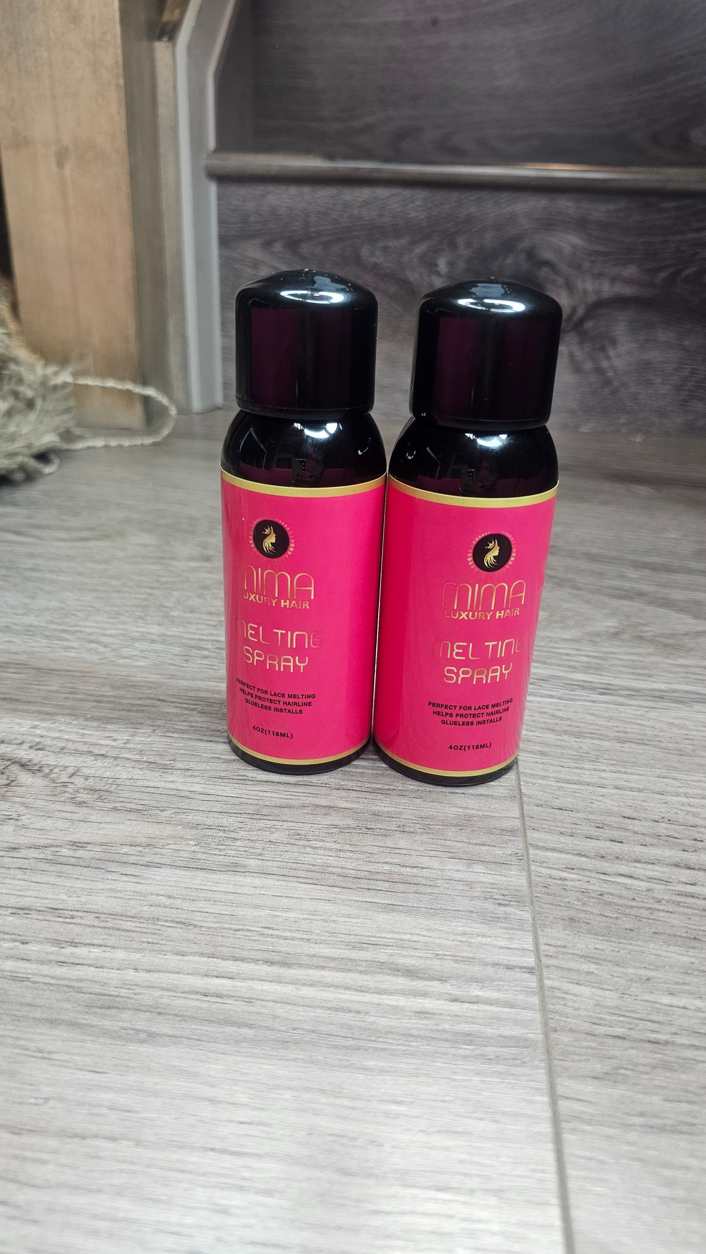 Mima Lace Melting and Holding Spray - Strong Hair Adhesive for Wigs, Glueless Front Lace Bond (Extreme Hold)